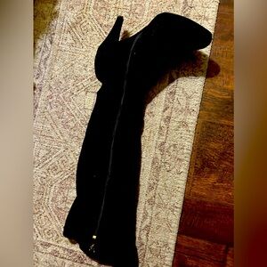 Black Lane Bryant Over the Knee Heeled Boots